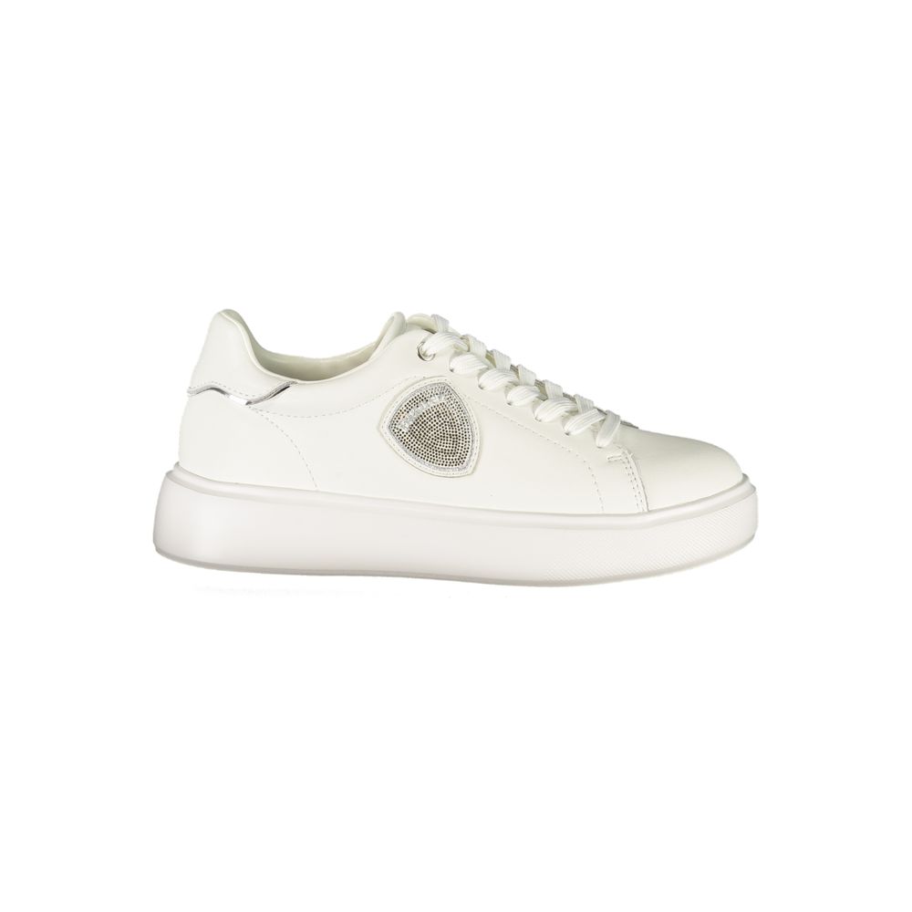 Blauer Bianco Leder Damensneaker