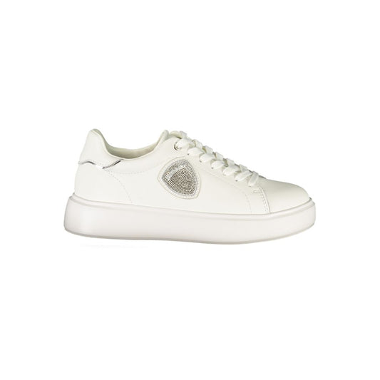 Blauer Bianco Leder Damensneaker