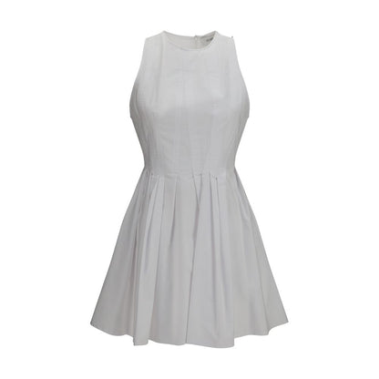 Max Mara Weißes Baumwoll-Freizeitkleid