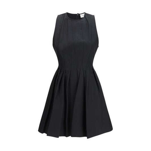 Max Mara Schwarzes Baumwoll-Freizeitkleid