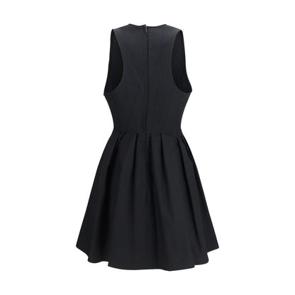 Max Mara Schwarzes Baumwoll-Freizeitkleid