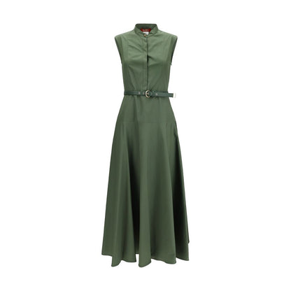 Max Mara Zweifarbige Baumwoll-Freizeitkleid