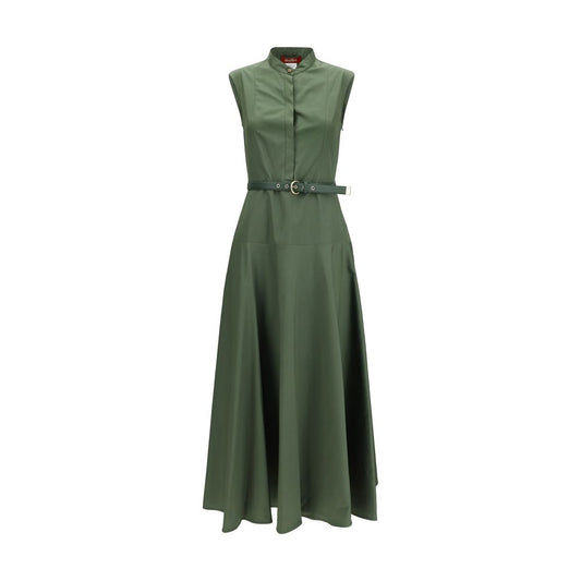 Max Mara Zweifarbige Baumwoll-Freizeitkleid