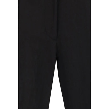 Max Mara Schwarze Viskose Schlaghose