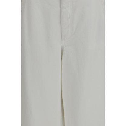 Brunello Cucinelli Weiße Baumwollhose im Casual-Look