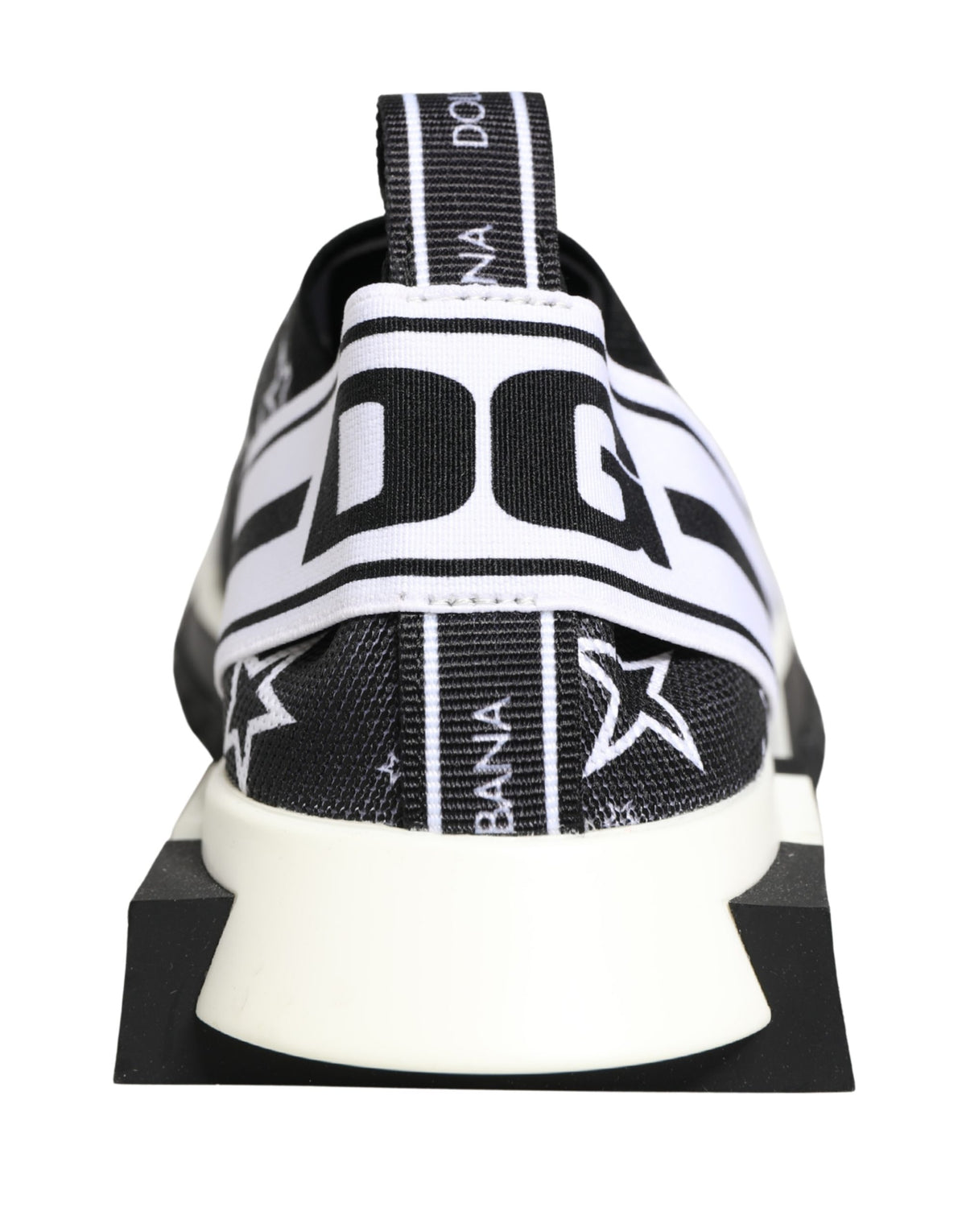 Dolce & Gabbana Schwarze Sorrento Sneaker mit Sternenmuster