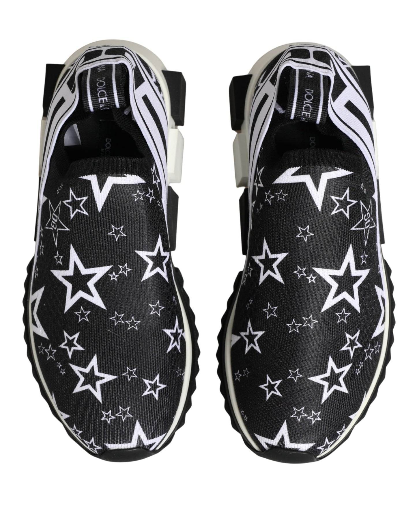Dolce & Gabbana Schwarze SORRENTO Sneakers mit Sternen-Logo