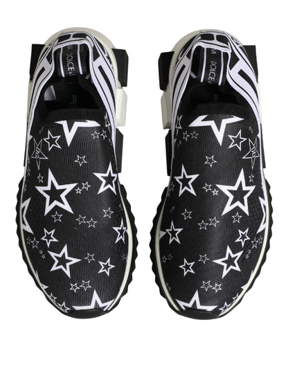 Dolce & Gabbana Schwarze SORRENTO Sneakers mit Sternen-Logo