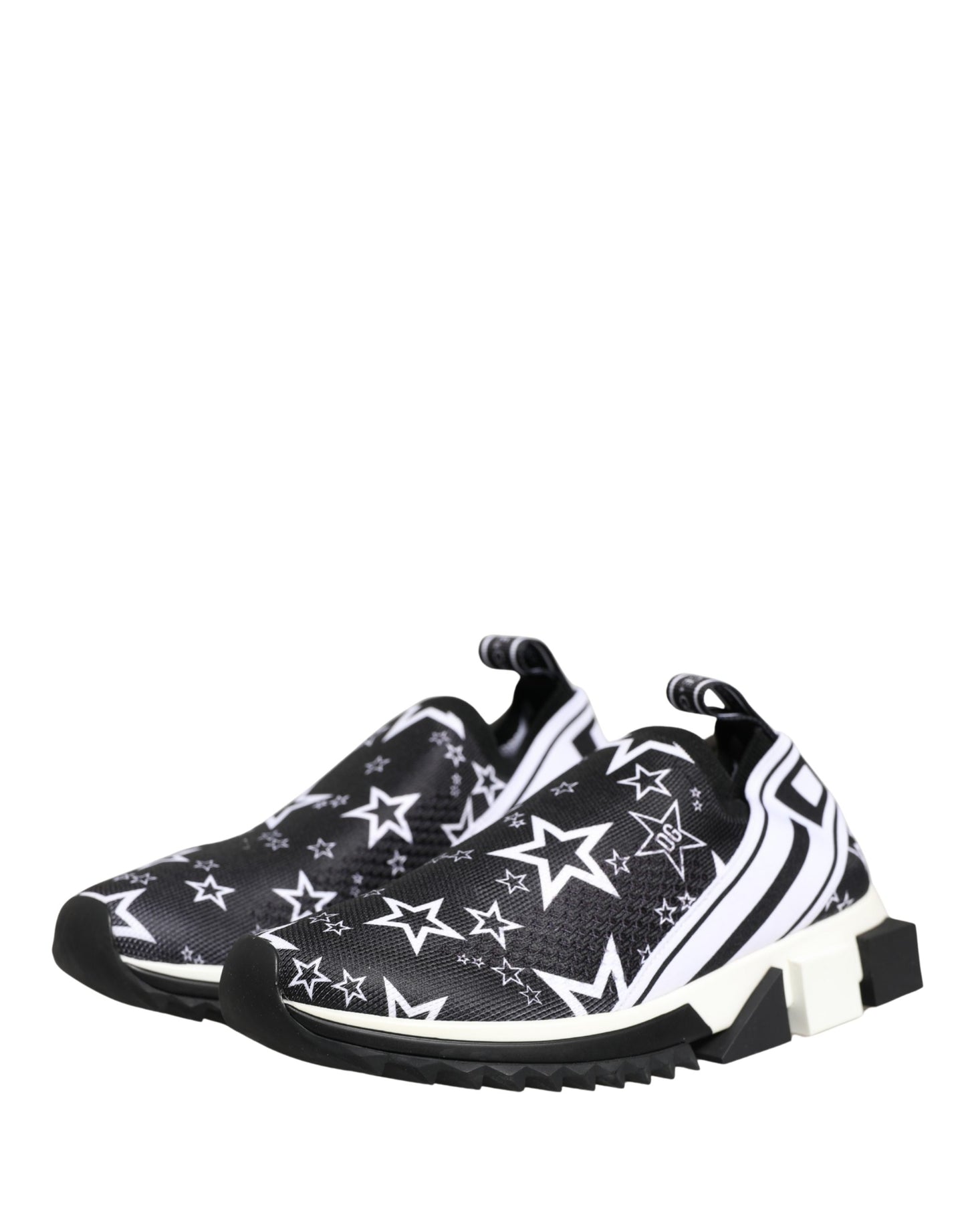 Dolce & Gabbana Schwarze SORRENTO Sneakers mit Sternen-Logo