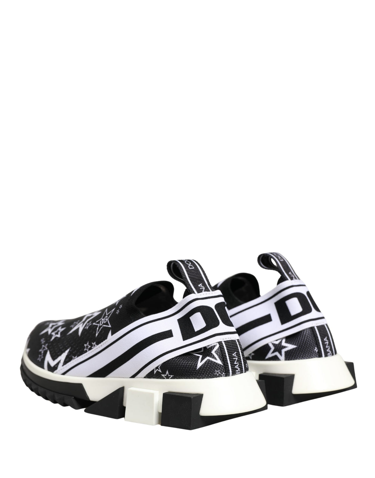 Dolce & Gabbana Schwarze Sorrento Sneaker mit Sternenmuster