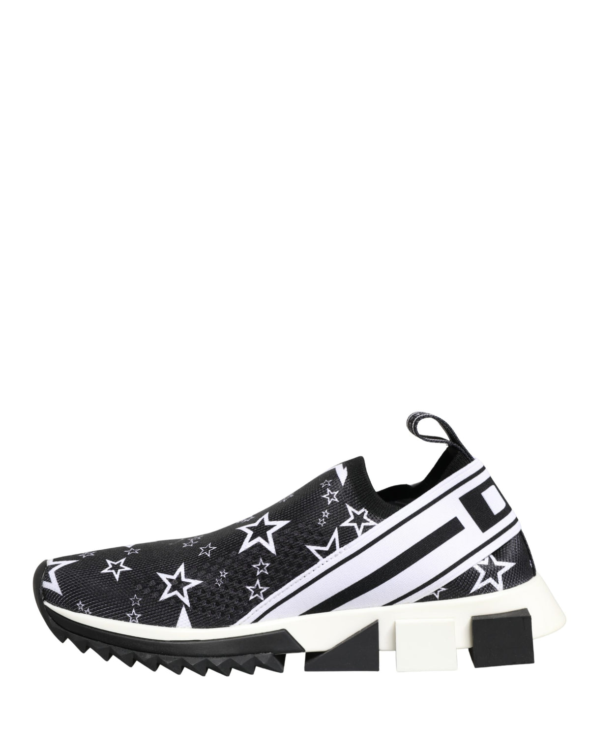 Dolce & Gabbana Schwarze Sorrento Sneaker mit Sternenmuster