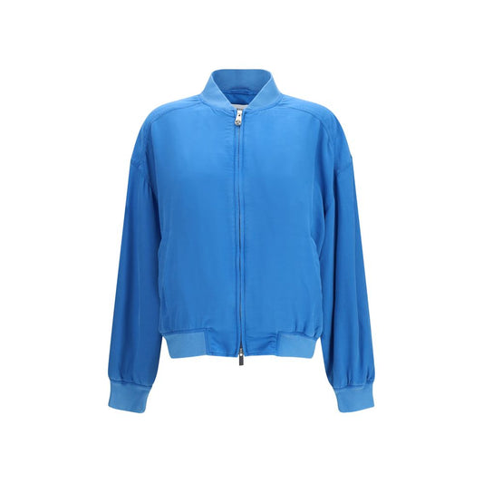Versace Blaue Seidenkleidung