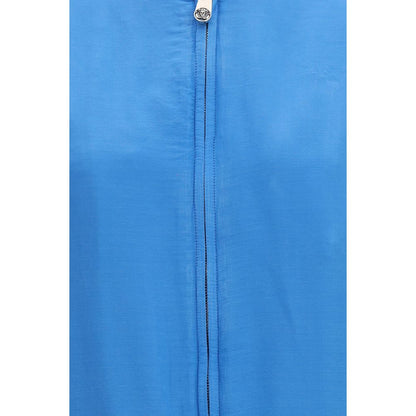 Versace Blaue Seidenkleidung