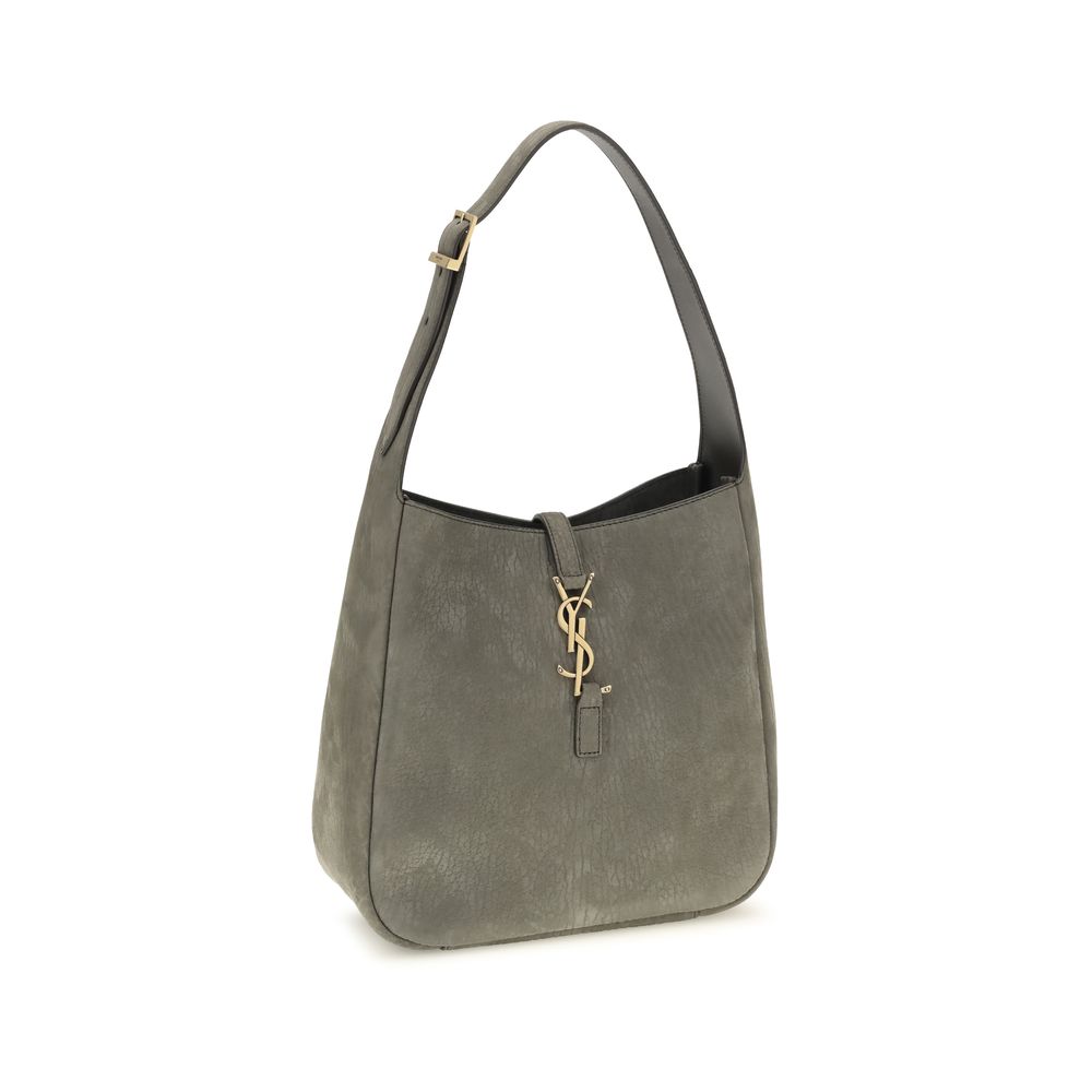 Saint Laurent Graue Bos Taurus Kalbsleder Schultertasche