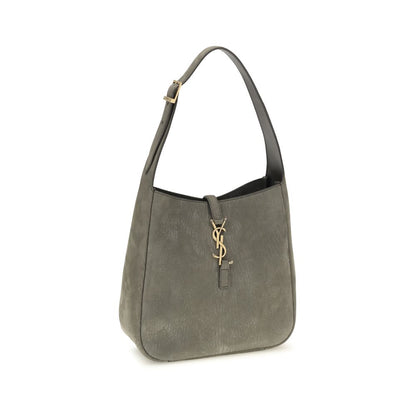 Saint Laurent Graue Bos Taurus Kalbsleder Schultertasche