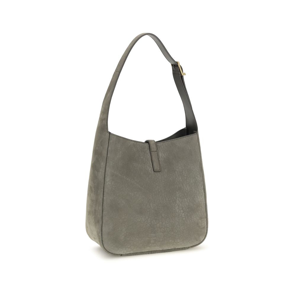 Saint Laurent Graue Bos Taurus Kalbsleder Schultertasche