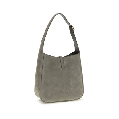 Saint Laurent Graue Bos Taurus Kalbsleder Schultertasche