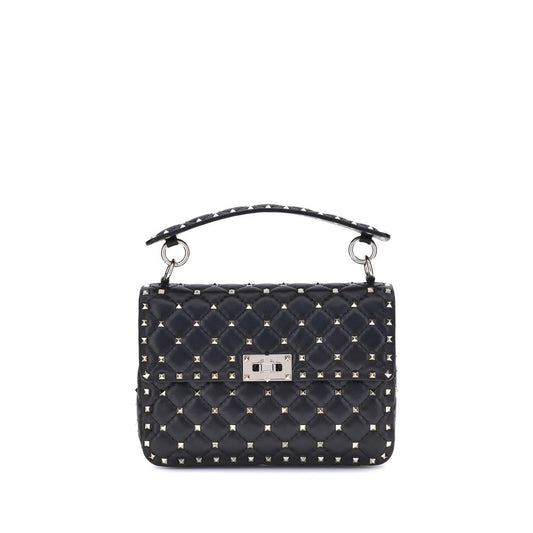Valentino Garavani Schwarze Lammleder Schultertasche Ovis Aries Aries