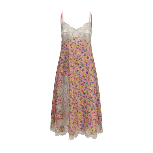 Dolce & Gabbana Mehrfarbiges Seiden-Freizeitkleid