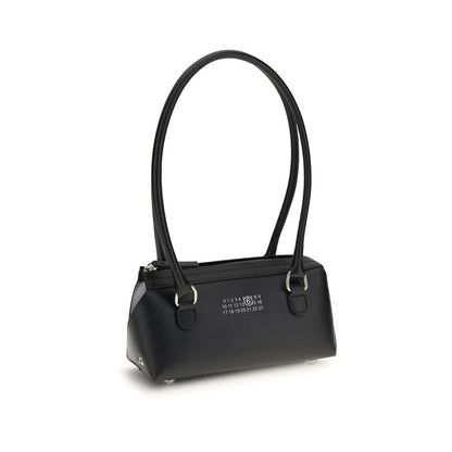 MM6 Schwarze Bos Taurus Kalbsleder Schultertasche