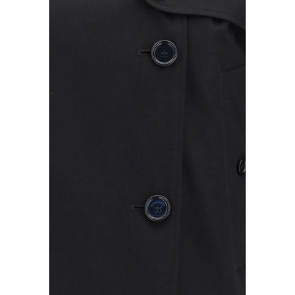 Burberry Schwarzer Trenchcoat aus Baumwolle