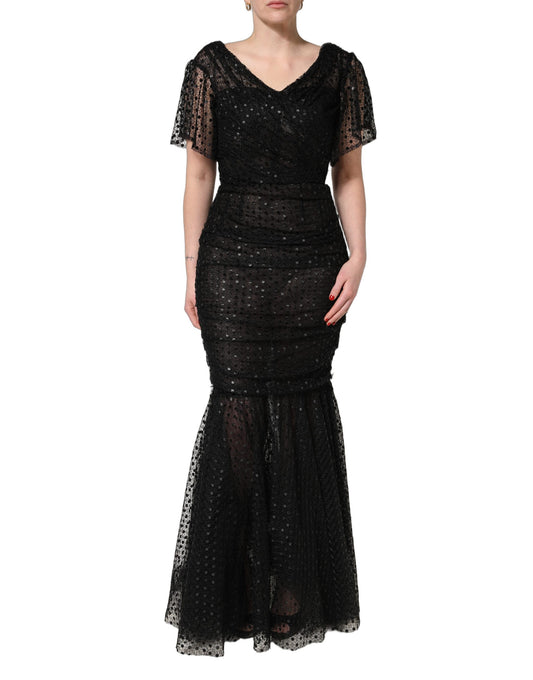 Dolce & Gabbana Black Polyester Dress