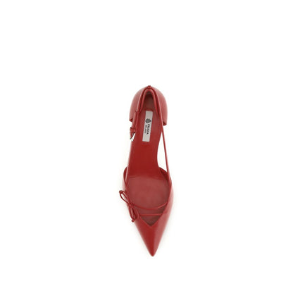 Prada Mehrfarbige Pumps aus Ziegenleder