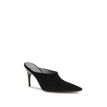 Balenciaga Schwarze Mules aus Wildleder