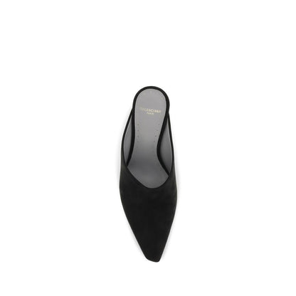 Balenciaga Schwarze Mules aus Wildleder