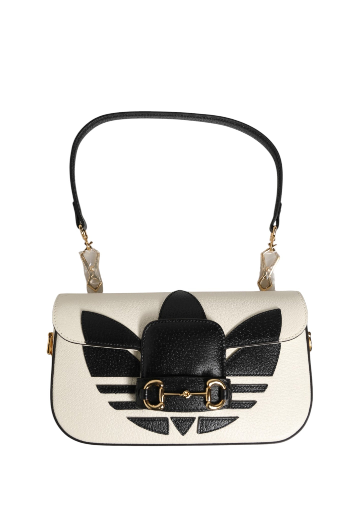Gucci x Adidas Horsebit 1955 Schultertasche Schwarz/Weiß