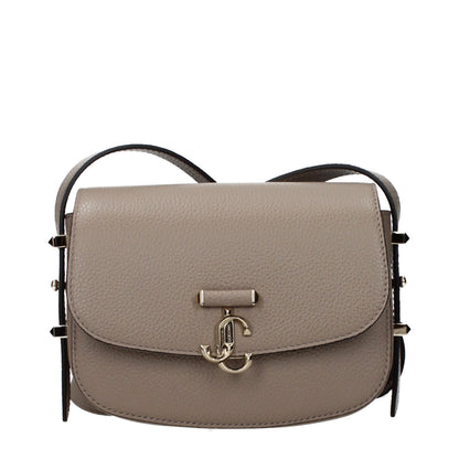 Jimmy Choo Graue Leder Umhängetasche