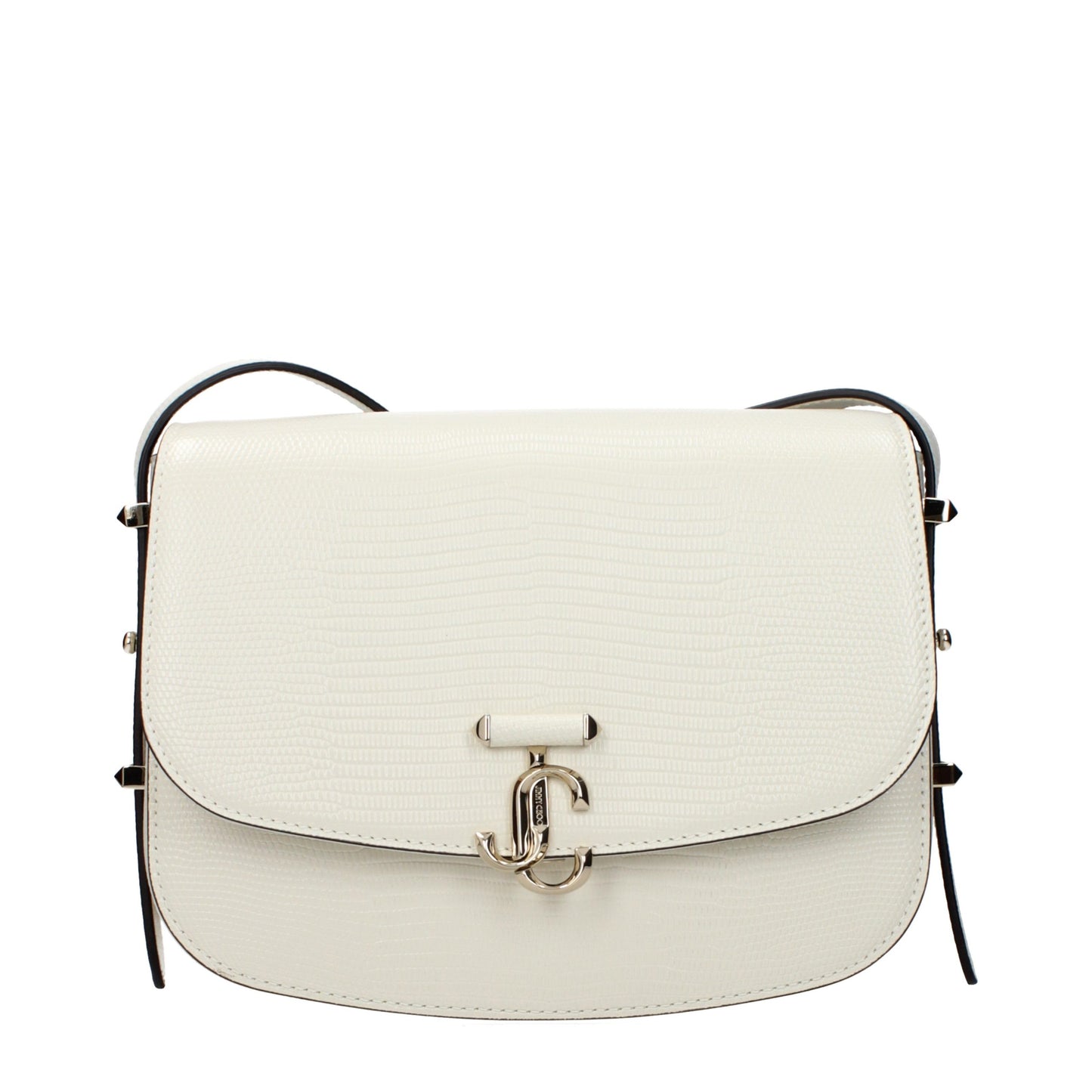 Jimmy Choo Weiße Leder Crossbody-Tasche