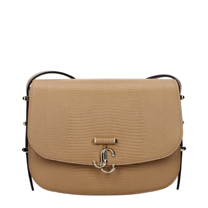 Jimmy Choo Braune Leder Umhängetasche
