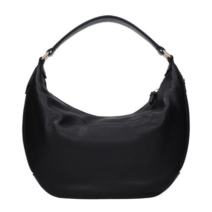 Jimmy Choo Schwarze Leder Umhängetasche