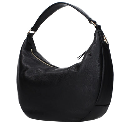 Jimmy Choo Schwarze Leder Umhängetasche