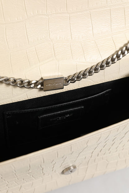 Saint Laurent Kate Tassel Small Krokoprägung Leder