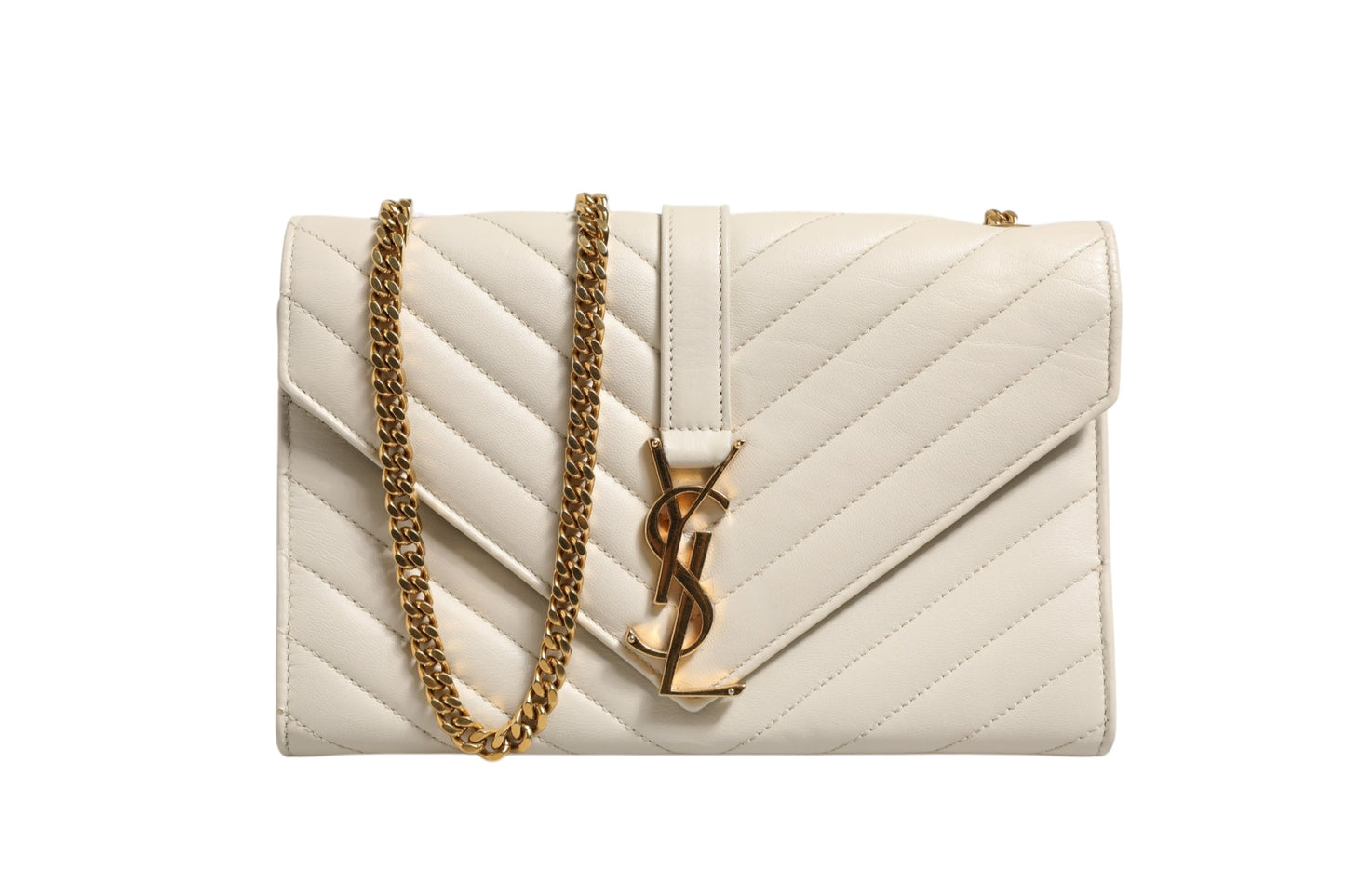 Saint Laurent Triquilt Medium YSL Schultertasche in Umschlag-Optik
