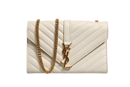 Saint Laurent Triquilt Medium YSL Schultertasche in Umschlag-Optik