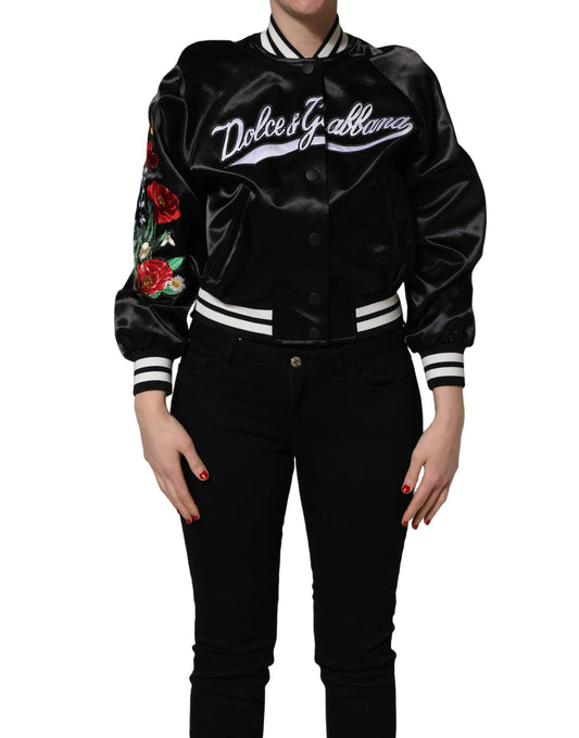 Dolce & Gabbana Black Satin Jacket