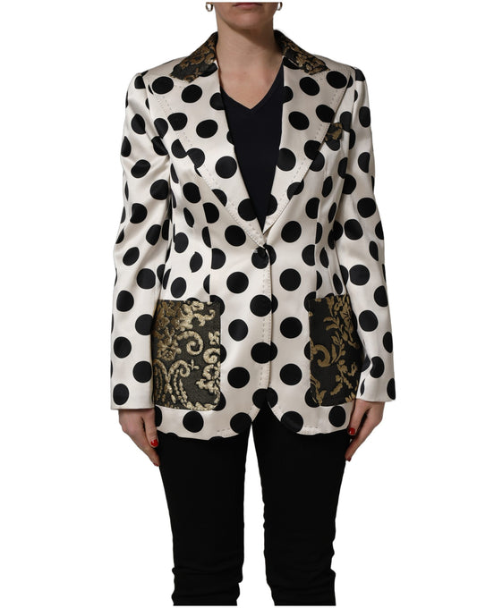 Dolce & Gabbana White Cotton Blazer