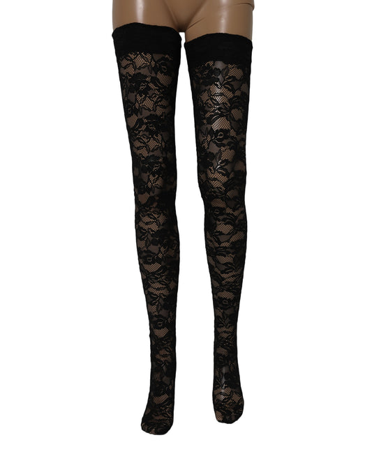 Dolce & Gabbana Black Nylon Socks