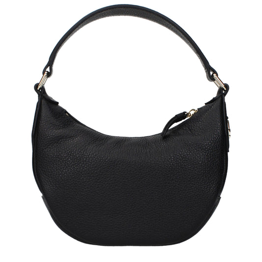 Jimmy Choo Schwarze Lederhandtasche