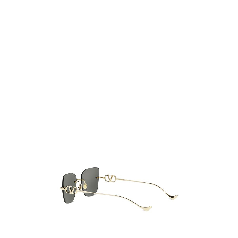 Valentino Garavani Schwarze Sonnenbrille aus Metall