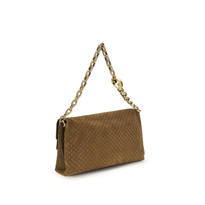 Gucci Braune Wildleder-Handtasche