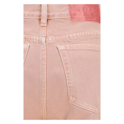 Chloé Mehrfarbige Baumwoll-Jeans im geraden Schnitt