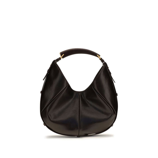 Saint Laurent Braune Kalbsleder Bos Taurus Schultertasche