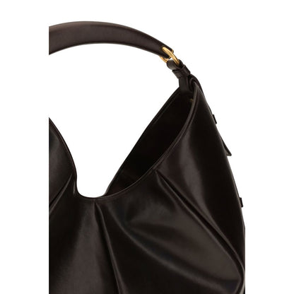 Saint Laurent Braune Kalbsleder Bos Taurus Schultertasche