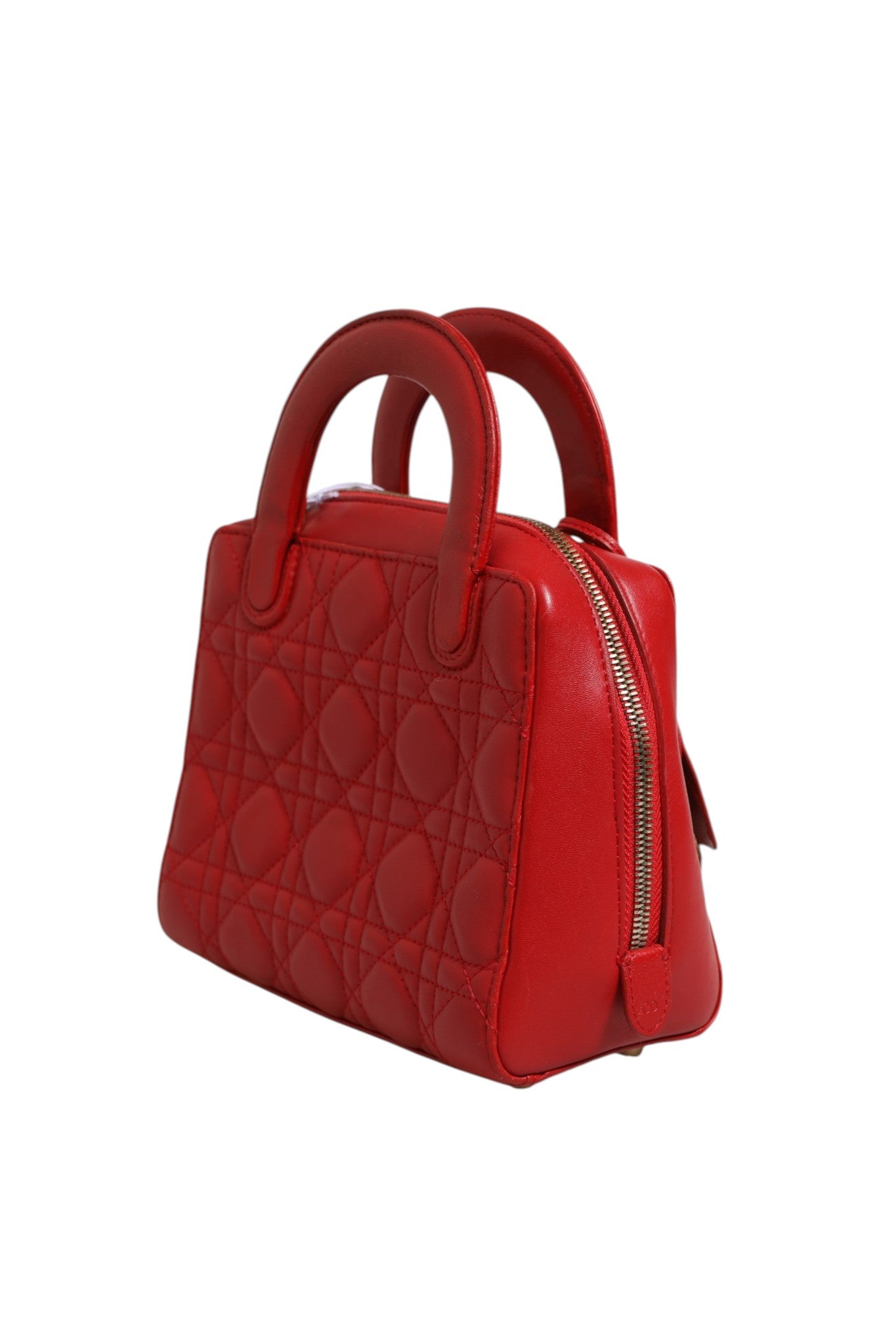 Christian Dior Kleine Dior Toujours Tasche Schwarz Macrocannage Kalbsleder