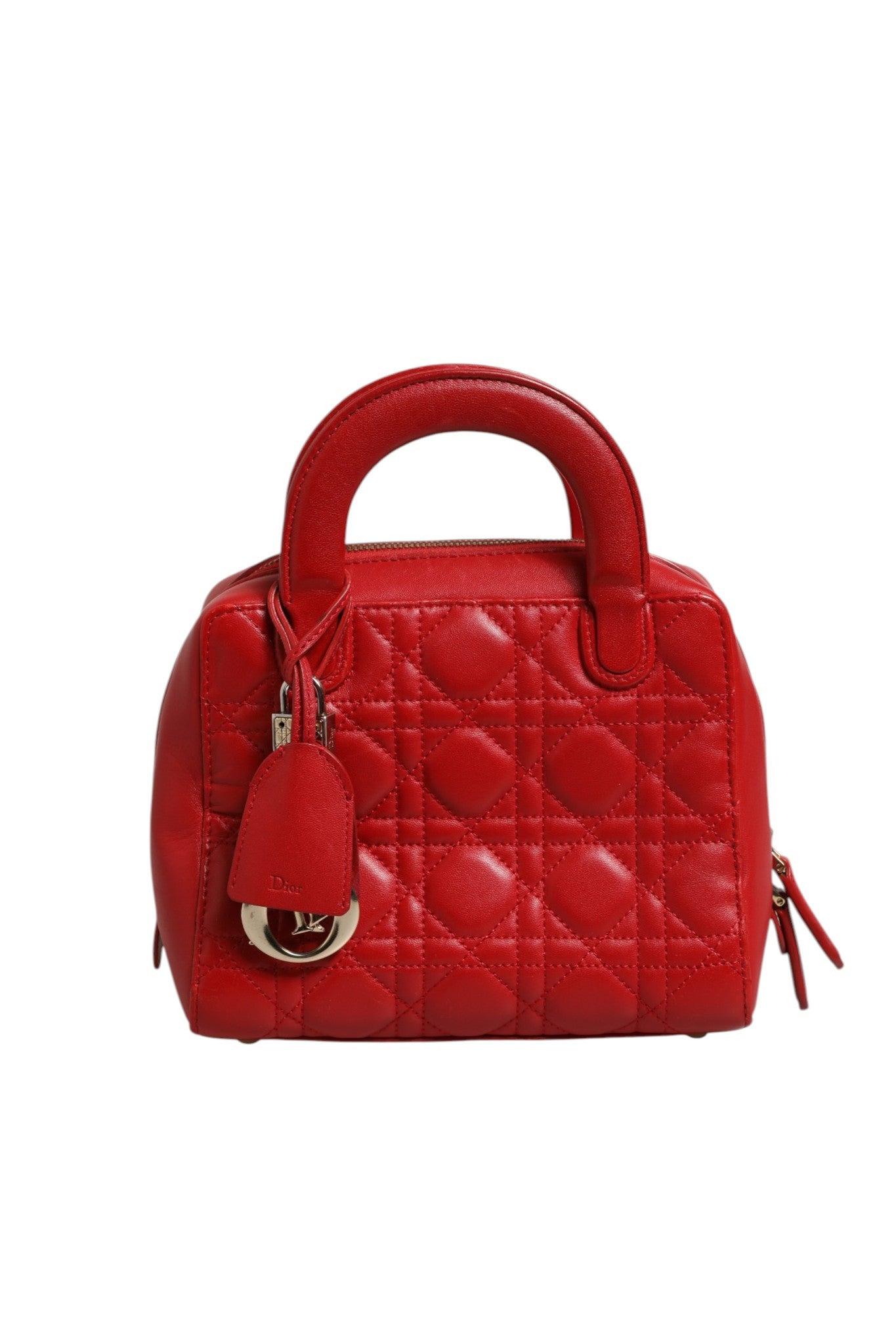 Christian Dior Kleine Dior Toujours Tasche Schwarz Macrocannage Kalbsleder