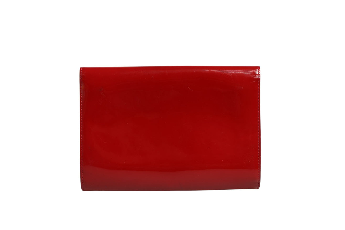 Louis Vuitton Louise PM Geldbörse mit Kette aus rotem Lackleder
